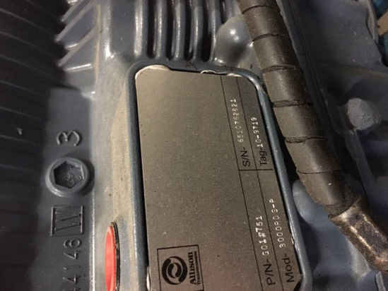 Craneparts.com. Rebuilt Allison Transmission Model 3000RDS